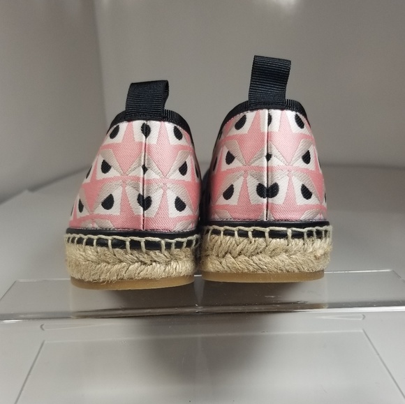 FENDI JUNIA PRINTED JACQUARD ESPADRILLES SHOES - Picture 9 of 9